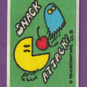 Sticker vintage à gratter et à renifler Ms. Pac Man CERISE
