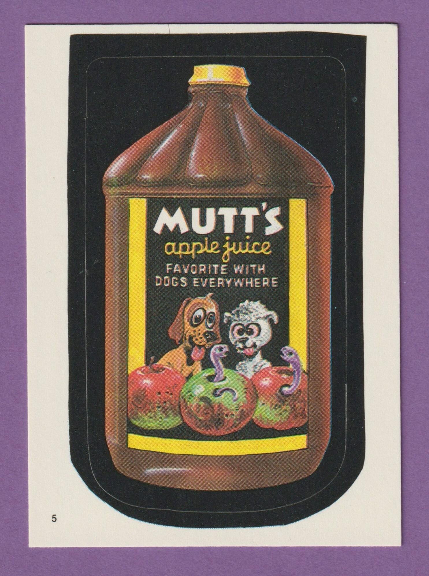 Vintage 1980s Wacky Package Pack Sticker Mutts - Etsy