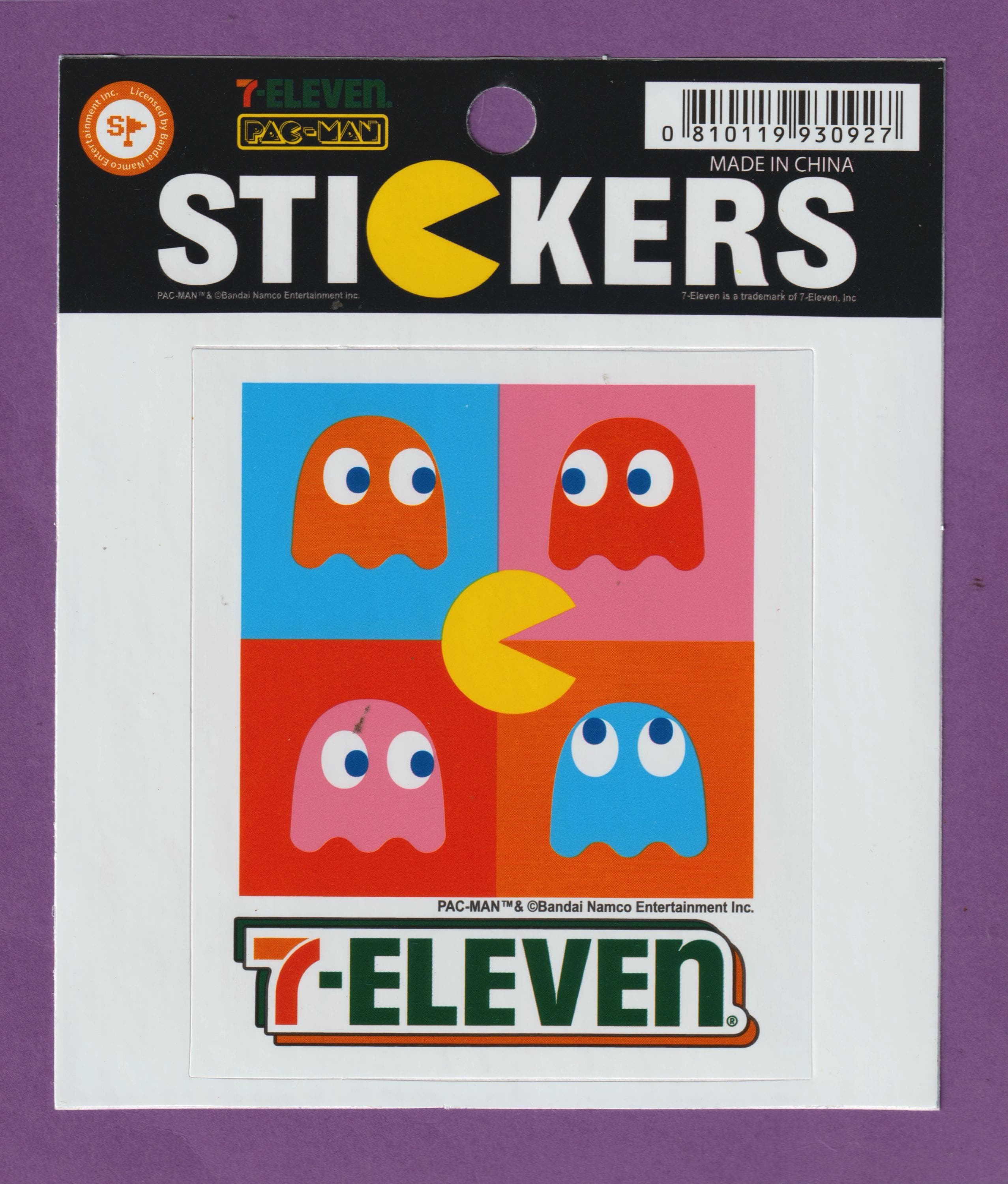 Vintage PAC MAN 711 Stickers #3 - Etsy