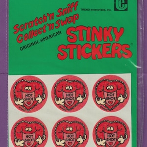 Stickers vintage tendance mats à gratter et à renifler LA SAINT-VALENTIN COEUR