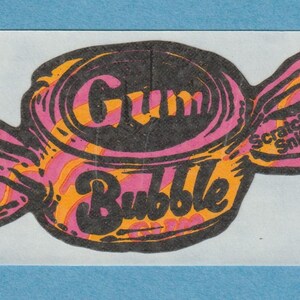 Vintage 3 M Aufkleber Scratch & Sniff Bubble Gum