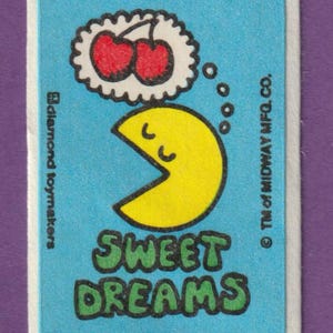 Sticker vintage à gratter et à renifler Ms. Pac Man CERISE