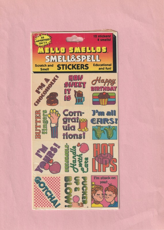 El álbum de pegatinas de las ardillas, pegatinas hinchadas, adhesivos  hinchados, vintage de los años 80, con fecha de 1984