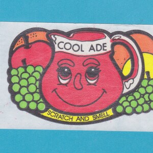 Mello Smello Cool Ade Excellent!! Vintage Scratch & Sniff Stickers Mello Smello Cool Ade Excellent!! Vintage Scratch & Sniff Stickers