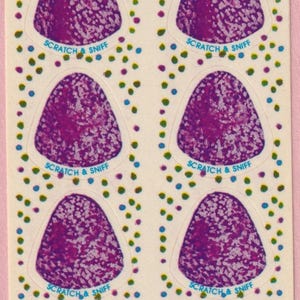 Vintage Illuminations Süße Düfte Kratz- und Schnüffelsticker TRAUBE