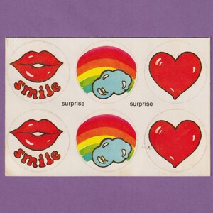 Stickers PAPER ART vintage des années 1980 à gratter et à renifler
