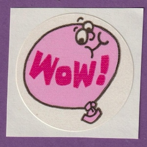 Autocollant mat à gratter et à renifler tendance No TM Trend vintage BUBBLE GUM Ouah !