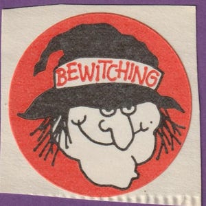 Vintage Trend Matte Scratch & Sniff Sticker WITCH No TM