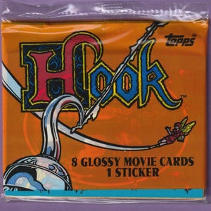 Vintage HOOK The Movie Wax Pack Cards & Sticker