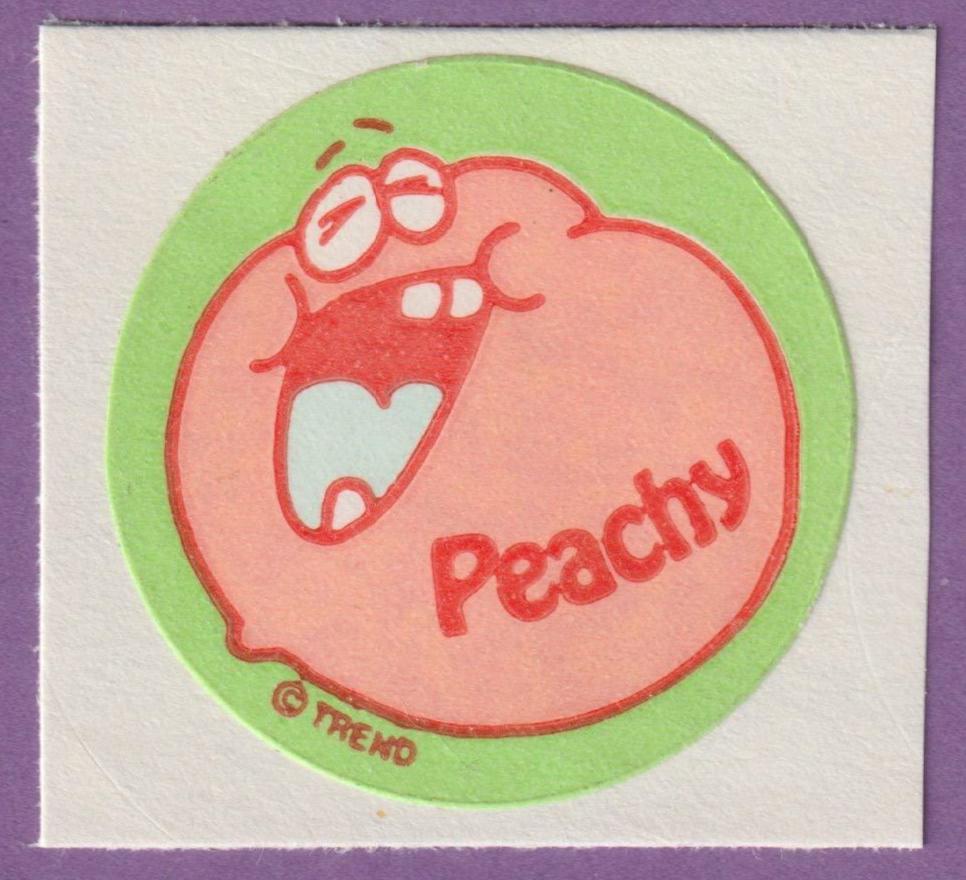 Vintage TREND Matte Scratch & Sniff Sticker Peachy - Etsy