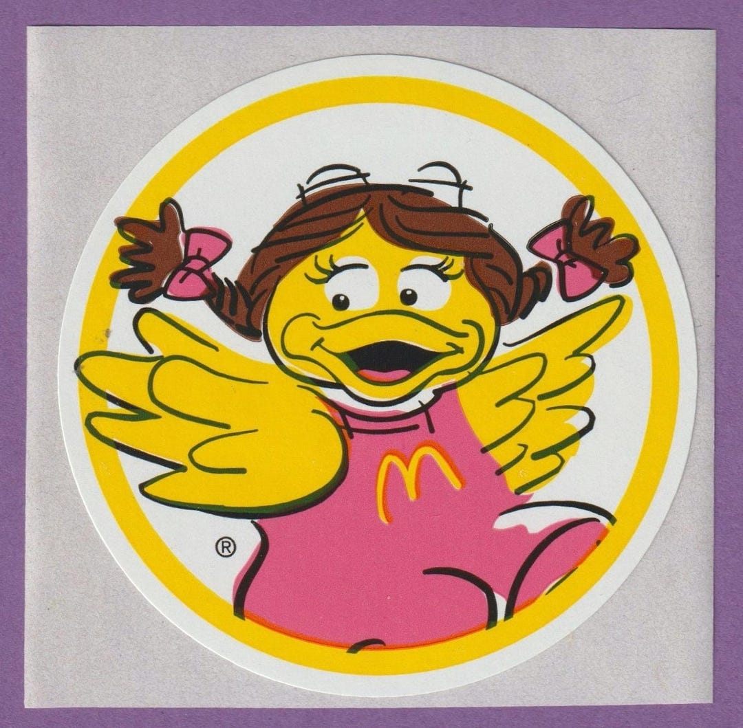 Vintage 1980s Mcdonalds Sticker Birdie - Etsy