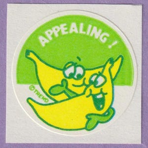 Vintage Trend Matte Kratz- & Schnüffelsticker BANANE