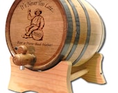 10 Liter Barrel- Tequila Barrel- Whiskey Barrel- Engraved American White Oak Barrel- Age Your Own Whiskey- Whiskey- Tequila