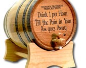 10 Liter Barrel- Prescription Barrel- Whiskey Barrel- Engraved American White Oak Barrel- Age Your Own Whiskey- Tequila-Booze