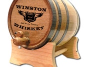 20 Liter Personalized Oak Whiskey Barrel- Personalized Oak Barrel-Premium Barrel Aged - Oak Keg- Custom Oak Whisky Barrel