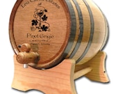3 Liter Personalized Oak Wine Barrel- Custom American White Oak Barrel- Wedding Gift- Wine Theme Gift- Wine Drinker Dispenser- Wine- Whiskey