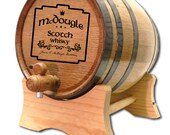 10 Liter Personalized Oak Whiskey Barrel- Scotch Whisky Barrel -Personalized Barrel- Custom Keg- Custom Oak Whiskey Barrel