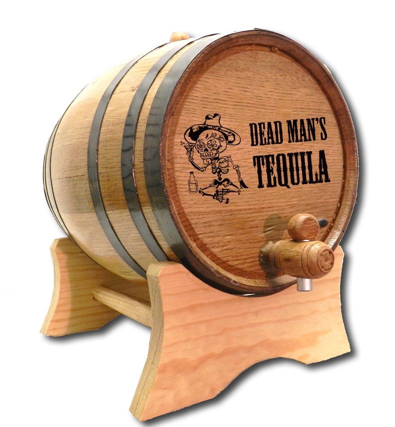 3 Liter Tequila Barrel Engraved American White Oak Barrel Etsy