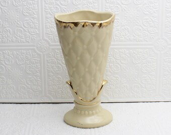 Vintage Shawnee vase Diamond quilted pattern #839 Mid Century Retro Home decor Knick Knack Home Accent