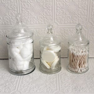 Vintage Glass Jar Set: Retro Kitchen Storage, Farmhouse Decor