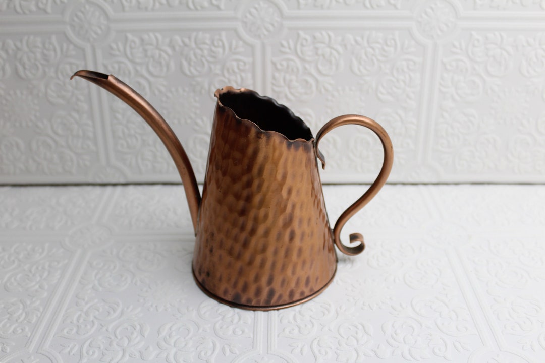 Vintage Gregorian Copper Watering Can Gardening Home Decor Plants
