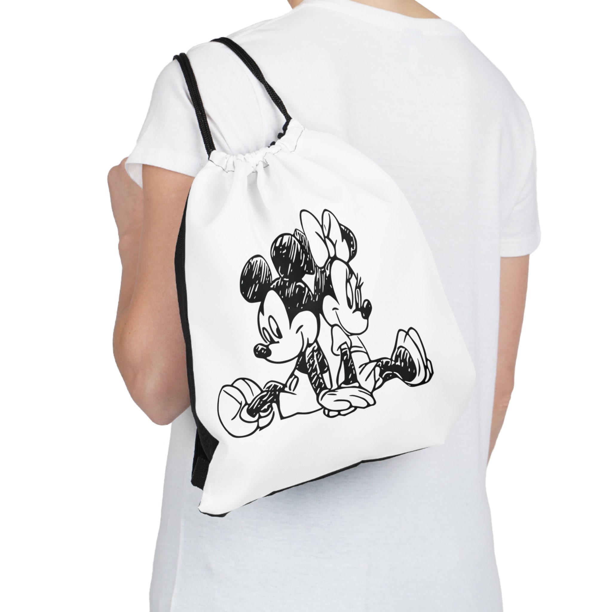 Discover Outdoor Drawstring Bag - Mickey & Minnie
