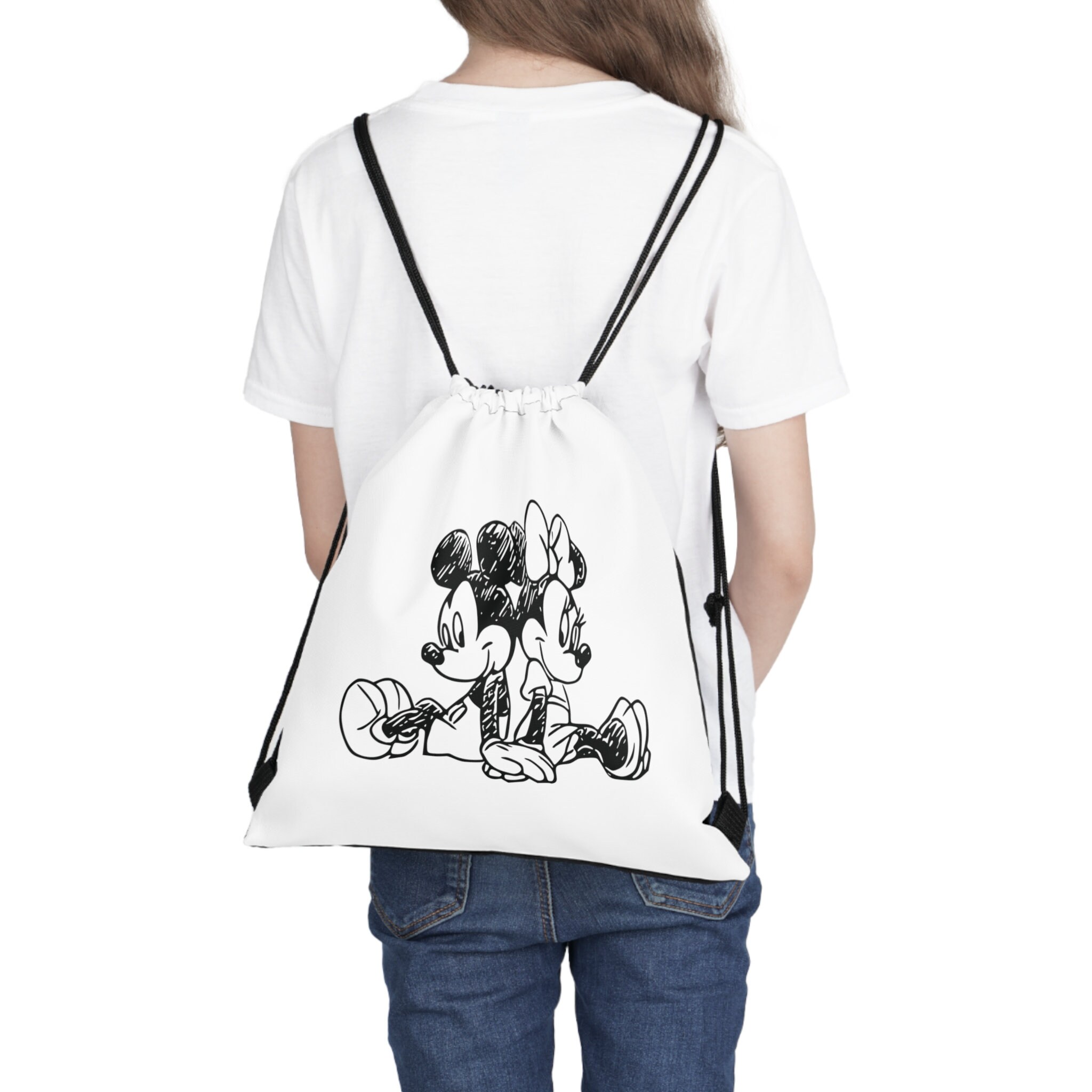 Discover Outdoor Drawstring Bag - Mickey & Minnie