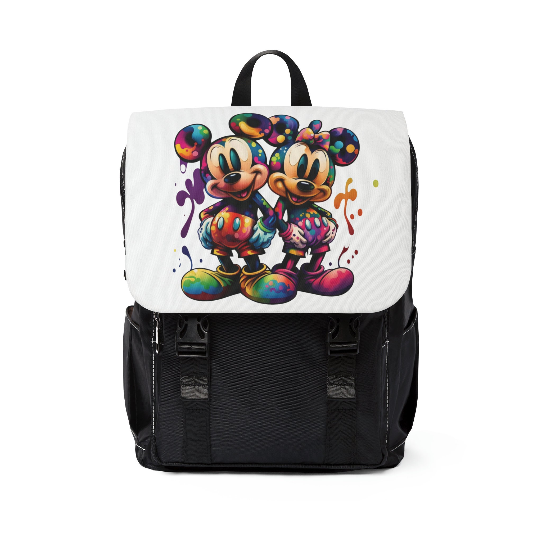 Discover Mickey And Minnie Disney Unisex Casual Shoulder Backpack