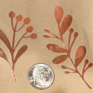 SALE!! SALE!! Mistletoe Copper Foil Overlay for Stained Glass and Fusing