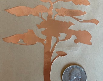 Tree3 - 5" Foil Overlay for Stained Glass