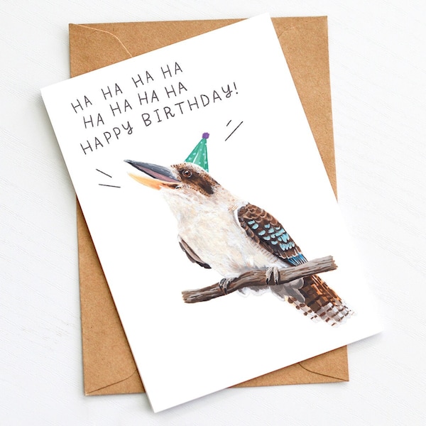 Laughing Kookaburra Birthday Card