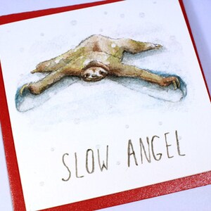 Slow Angel Sloth Christmas Card image 2