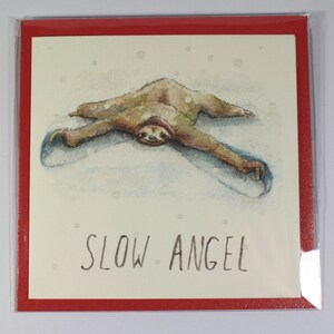 Slow Angel Sloth Christmas Card image 3