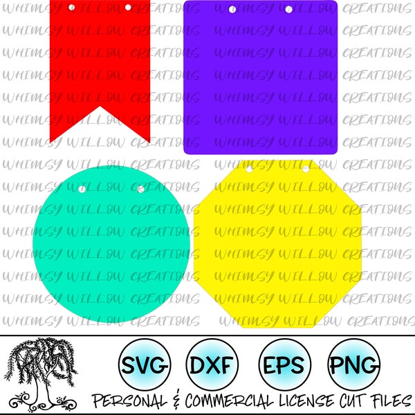 Banner Shapes SVG Digital Cut Files for Cricut or Cameo cutting machines