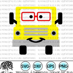 School Bus  svg Digital cut file SVG Eps DXF PNG  Cricut and Silhouette Cameo Cutting Files
