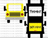 Meet the teacher School Bus  giftcard holder SVG cut file for Cricut and Cameo