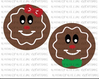 Download Gingerbread Face Svg Etsy