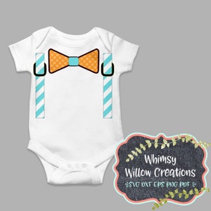 Suspenders and Bowtie Digital Cut File