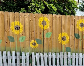 Large Sunflower Wall Stencil Set (PA L) | Huge 17" Flower Head – Paint Walls, Fences & Floors with Repeatable Stencil