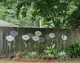 Stencils for Walls Large Daisy Wall Stencil (PA L), Huge 19 inch flower head, Fence Stencil, Repeat to any height-Reusable Stencil