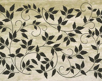 Wall Stencil Elegant Vine Wallpaper (PA-L) – Painting Stencil, Furniture Stencil, Stencils for Walls
