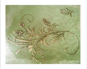 Stencils for Walls PL Fleurs D'Amour (PL L) Wall Stencil, Furniture Stencil, Raised Plaster Stencil