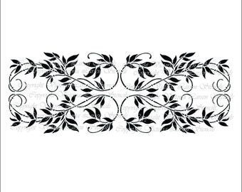 Wall Stencil Palisades Panel (PL-L) – Plaster Stencil, Furniture Stencil, Stencils for Walls