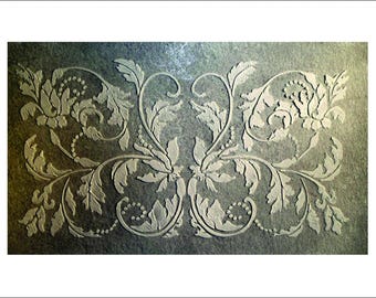 Wall Stencil Brentwood Panel (PL-L) – Plaster Stencil, Furniture Stencil, Stencils for Walls