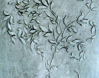 Amhurst Vine Wall Stencil – Large Plaster Stencil for Walls & Ceilings