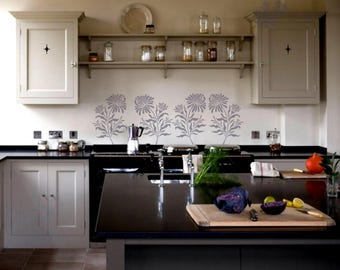 Wall Stencil Leilani Floral (PA-L) – Large Flower Stencil, Painting Stencil, Stencils for Walls