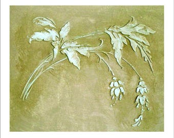 Wall Stencil Anastasia Frieze (PL M) Plaster Stencil, Flower Stencil, Furniture Stencil