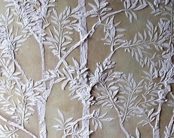Wall Stencil Sapling Tree l (PL L) Plaster Stencil, Create Large Trees on Your Walls as Tall and Wide as You Wish with this Easy Stencil Set