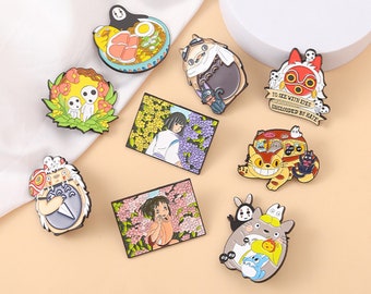 Mignonne petite broche Totoro, badge en métal, broche Totoro, cadeau insolite, fête des mères