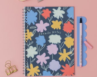 Cuaderno de estudio bíblico de notas de sermones